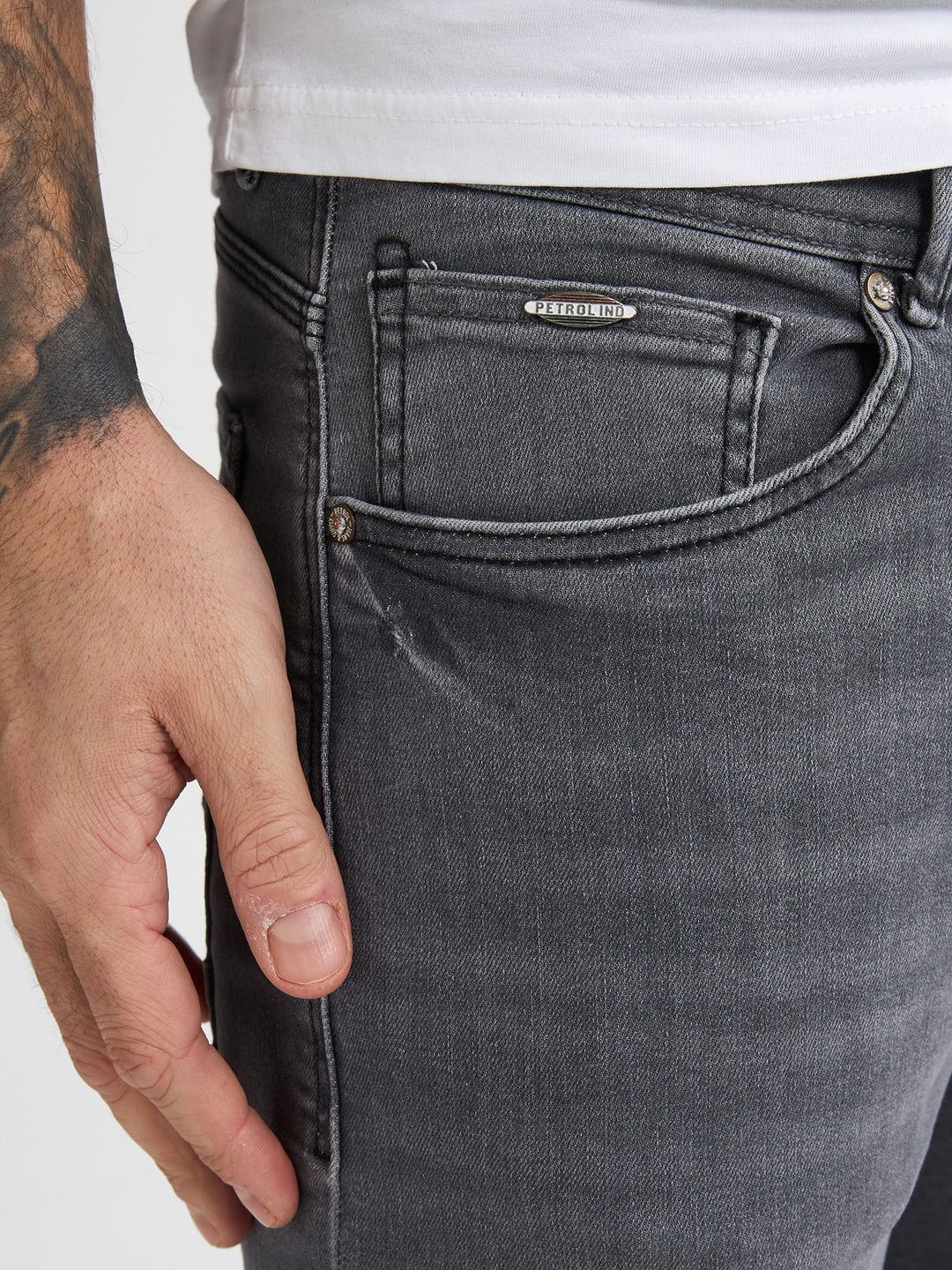 Petrol men Seaham FP 9700 jeans slim fit grey denim – heren - L34