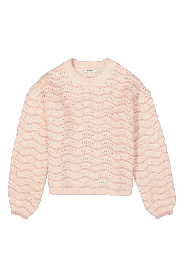 Garcia woman J50042 trui dames roze dessin – herfst/winter
