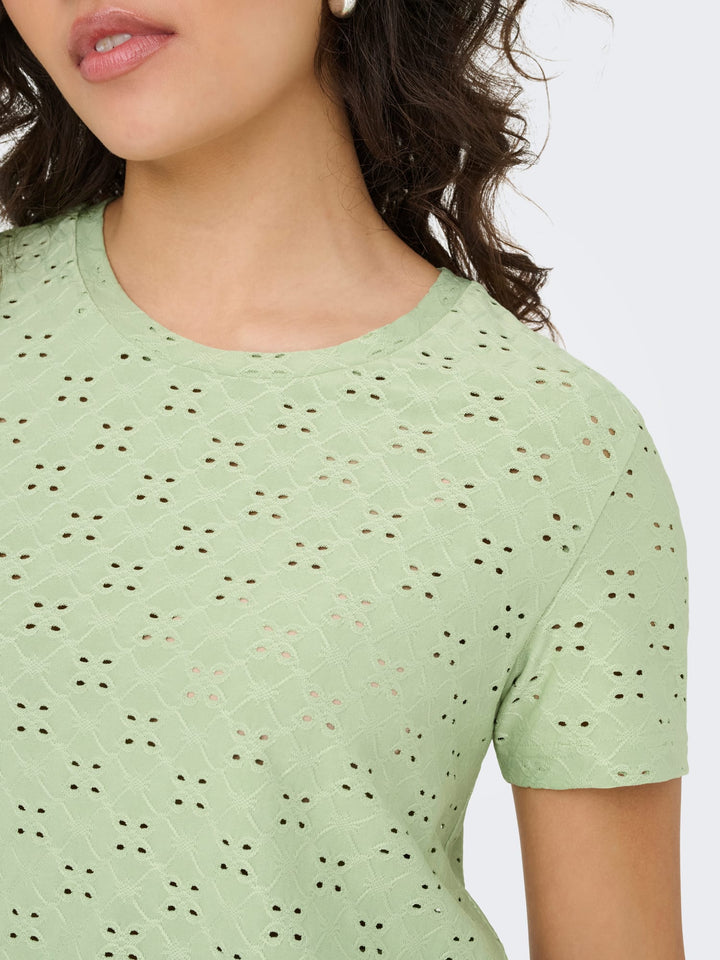 Jacqueline de Yong Cathinka T-shirt olijf – dames