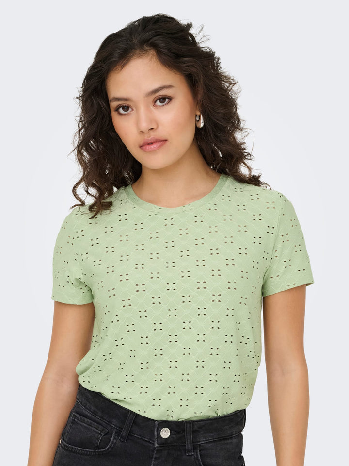 Jacqueline de Yong Cathinka T-shirt olijf – dames