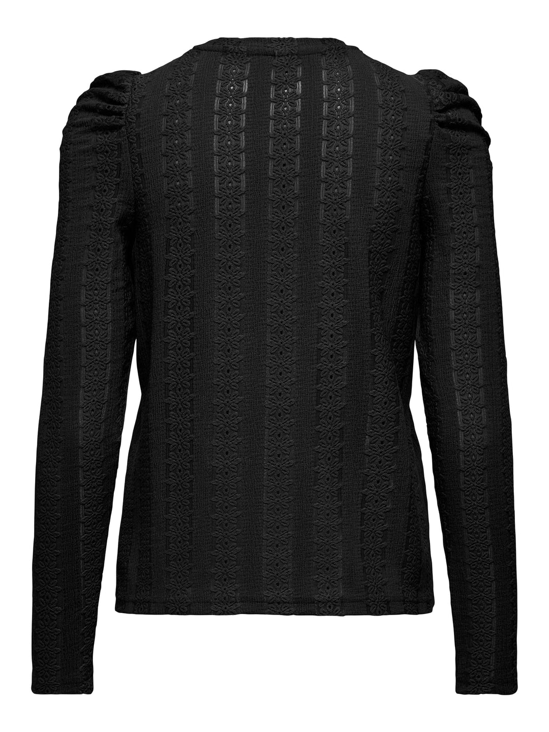 Only ONLMELANIE L/S O-NECK TOP JRS zwart – dames t-shirt