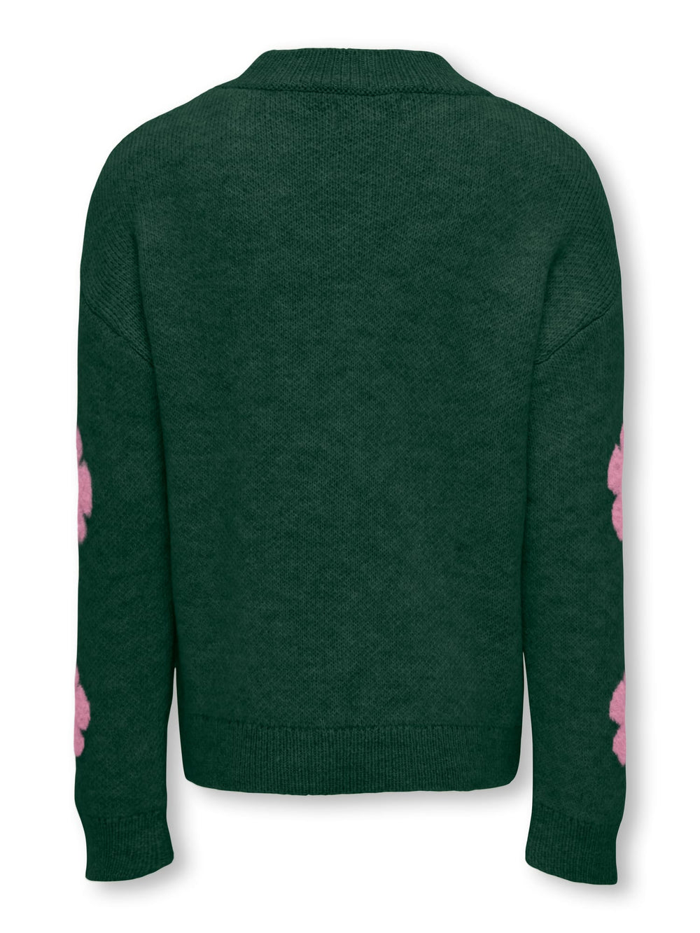 Kids Only KOGNAJA L/S FLOWER PULLOVER KNT – meisjes trui - Groen Dessin