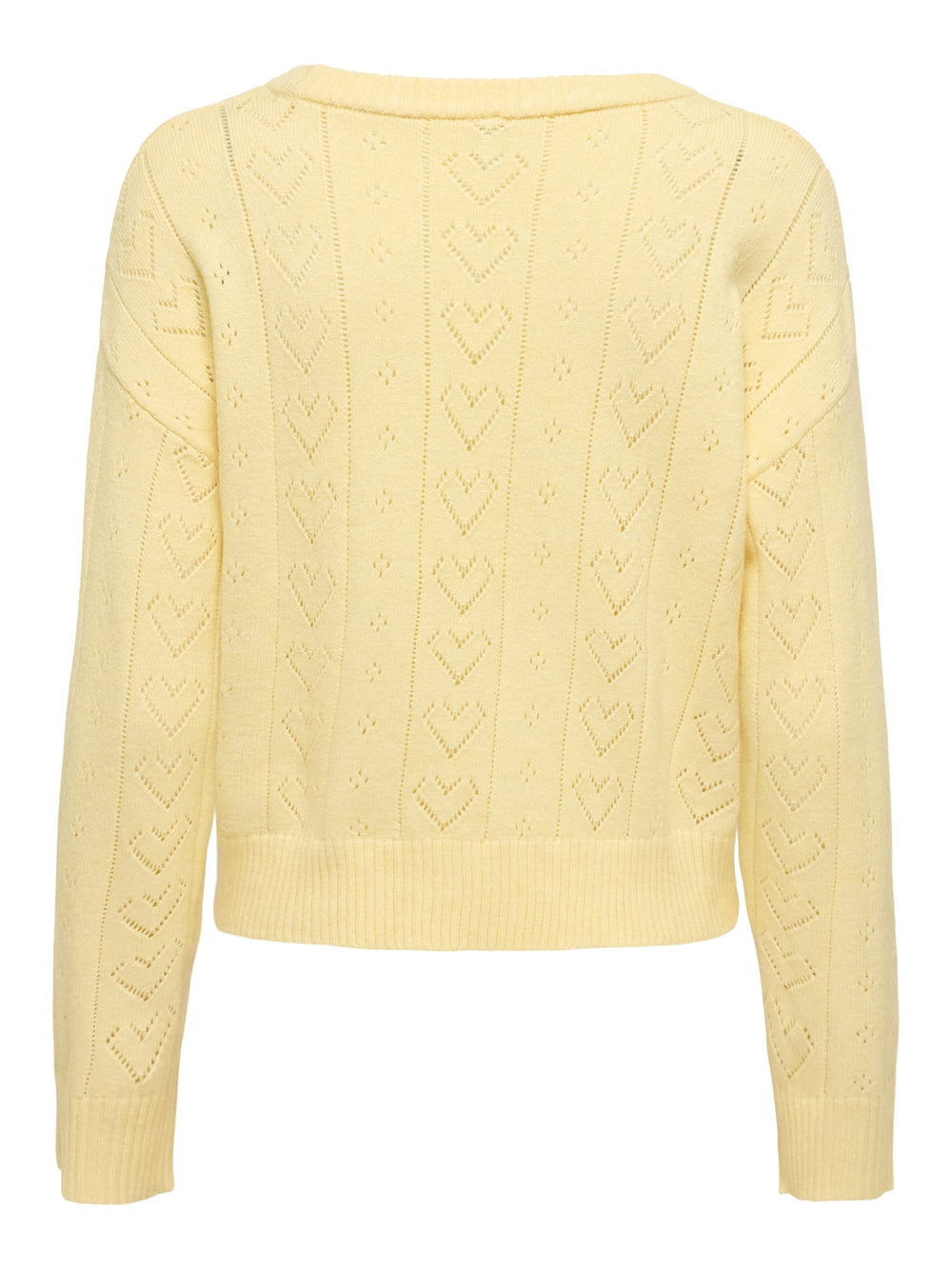 Only ONLISA LIFE LS STRUCT BOXY trui geel – dames