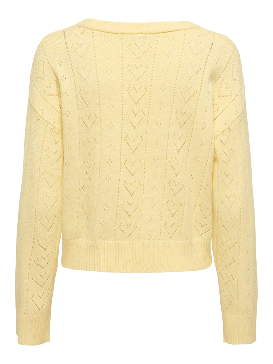Only ONLISA LIFE LS STRUCT BOXY trui geel – dames