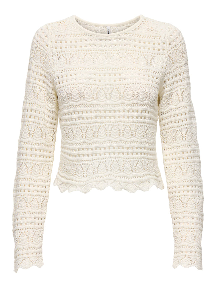 Only 15363049 Elke trui dames off-white