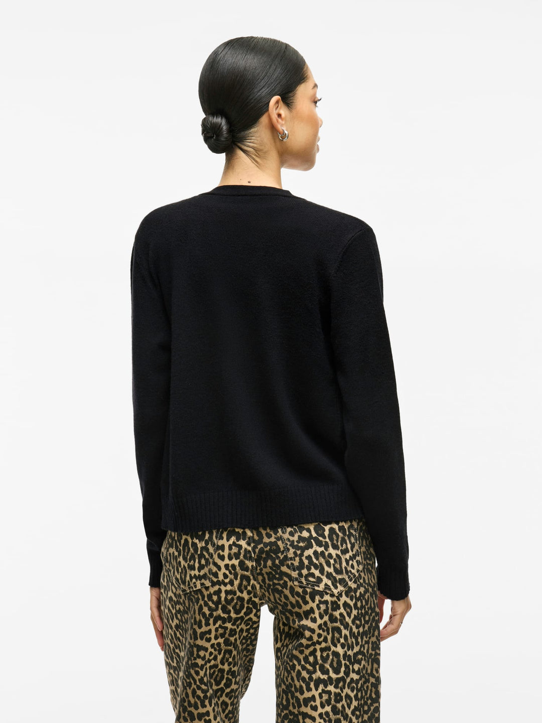 Vila VIRIL SHORT L/S KNIT CARDIGAN – dames vest zwart