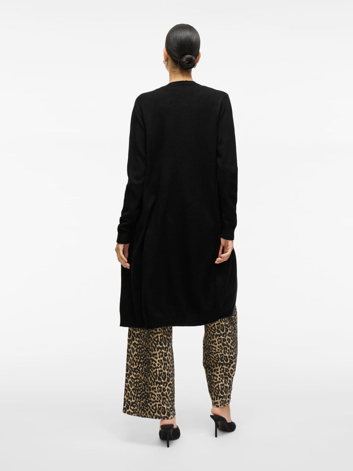Vila VIRIL Long L/S Knit Cardigan zwart – dames vest