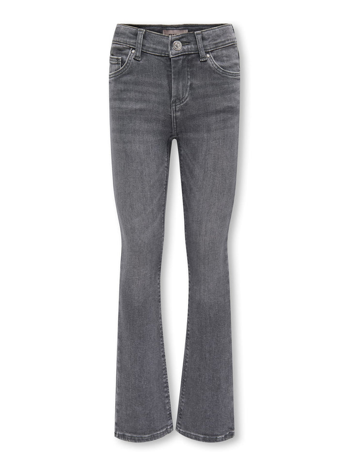 Kids Only flared jeans grey denim – meisjes