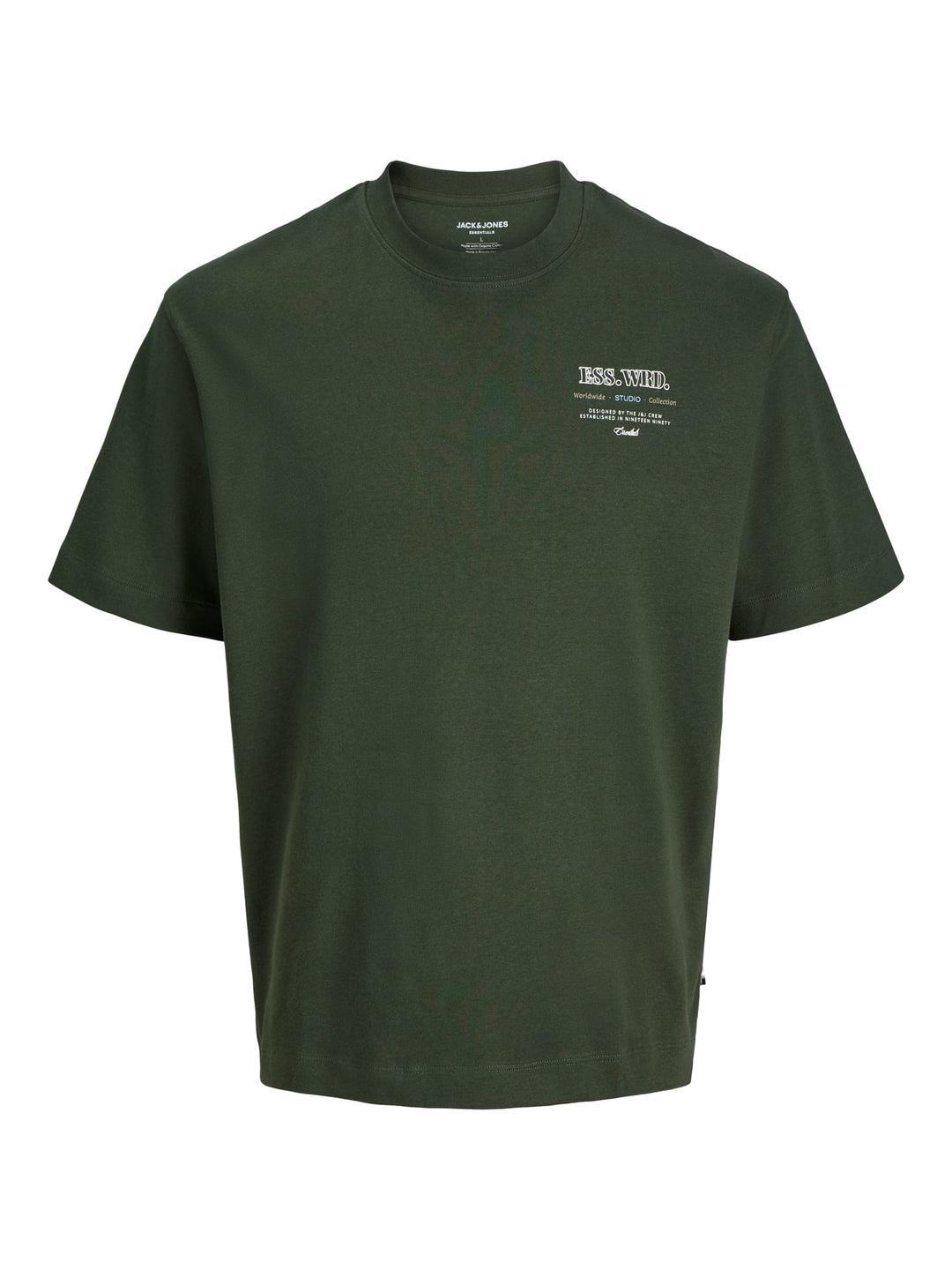Jack & Jones Kids T-shirt donkergroen – jongens
