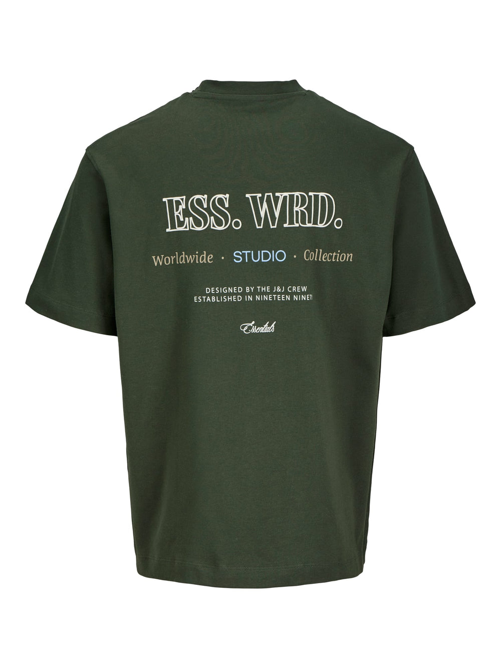 Jack & Jones Kids T-shirt donkergroen – jongens