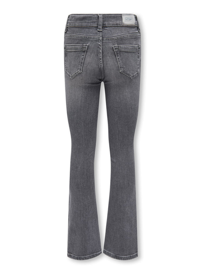 Kids Only flared jeans grey denim – meisjes