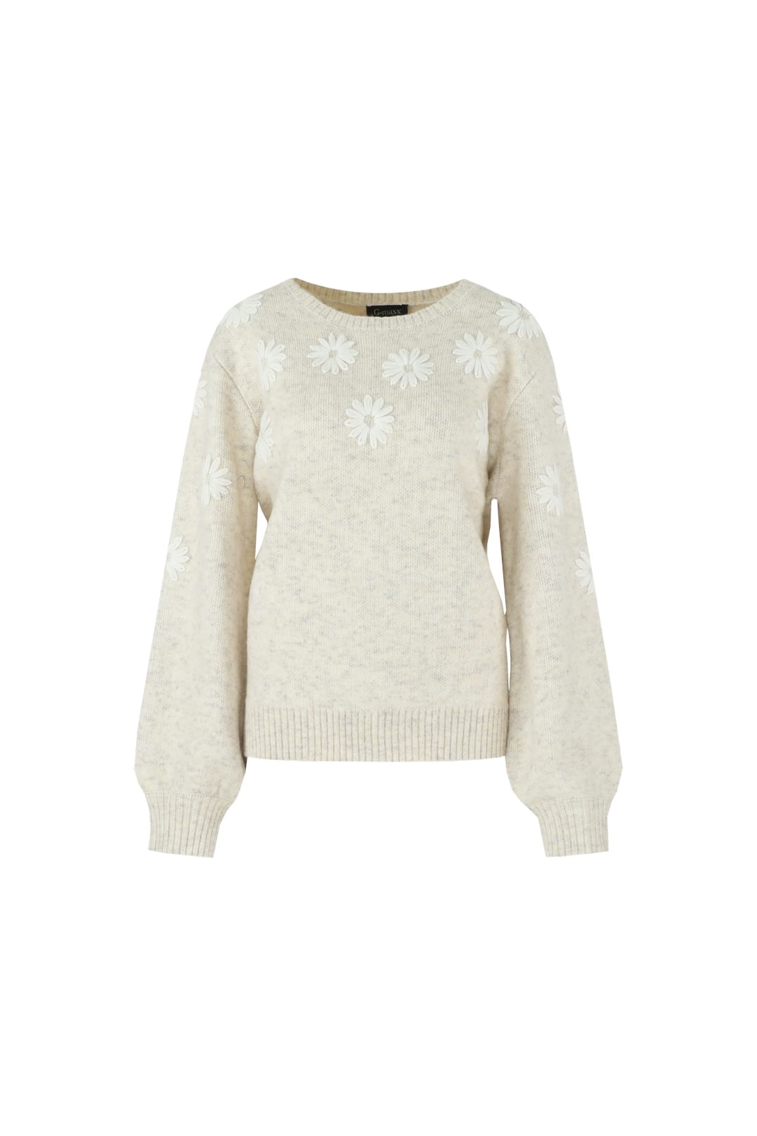 G-Maxx Zaina knitting sweater – dames trui zandkleur