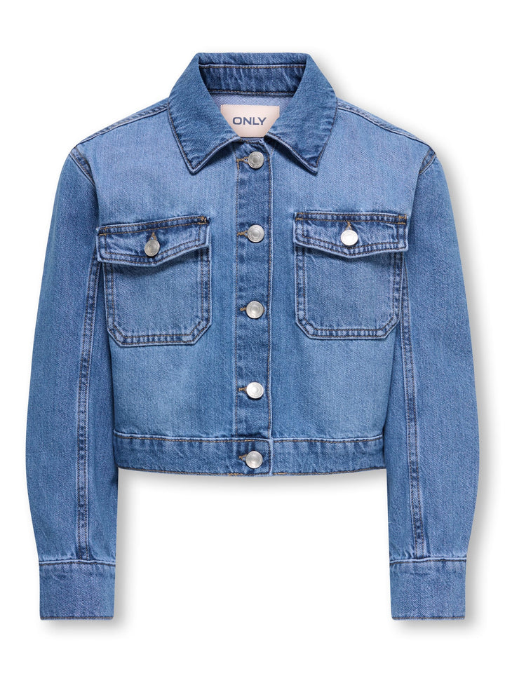 kids only 15340434 lumi winterjas meisjes blue denim