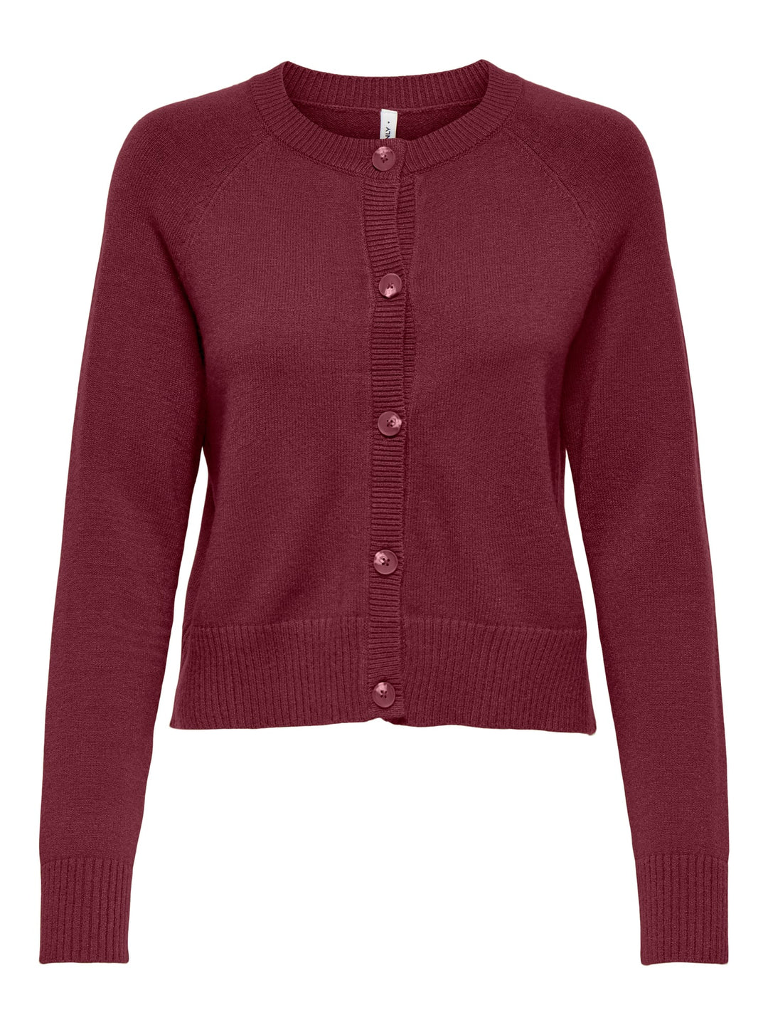 Only Katia vest gebreid bordeaux – dames