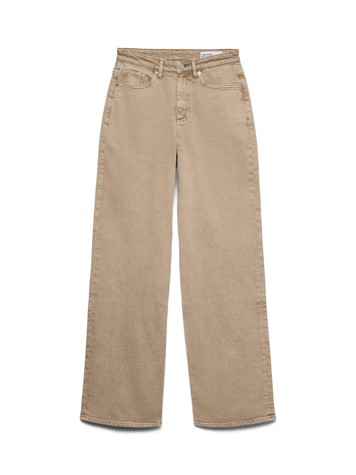 VERO MODA Tessa wide fit jeans licht bruin – dames - L32