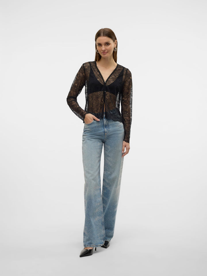 VERO MODA Tessa wide fit jeans – dames - Blue Denim - L34