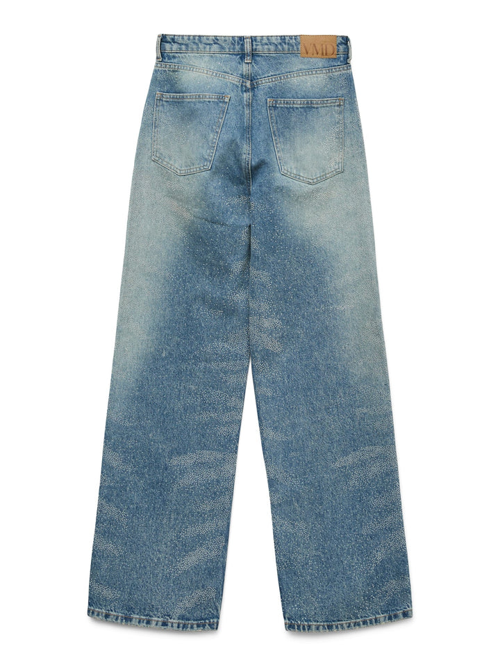 VERO MODA Tessa wide fit jeans – dames - Blue Denim - L34