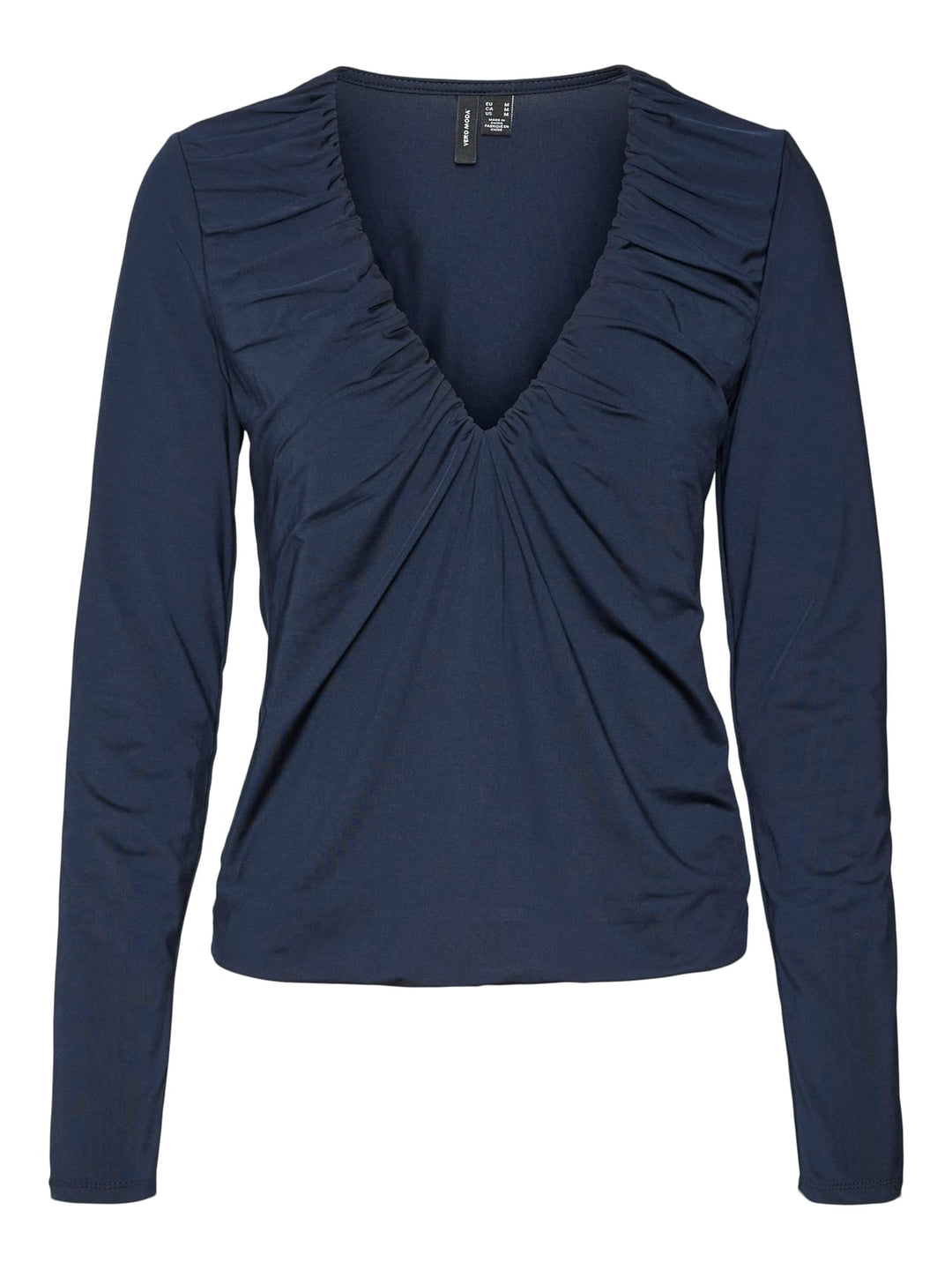 VERO MODA VMHanna top navy – dames t-shirt l/m