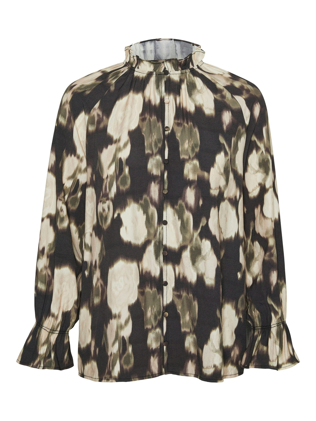 VERO MODA Celina blouse l/m zwart dessin – dames