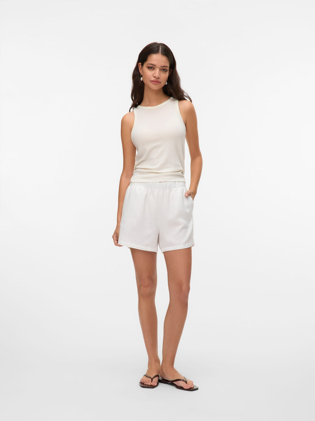 VERO MODA 10325868 melaney short dames off-white