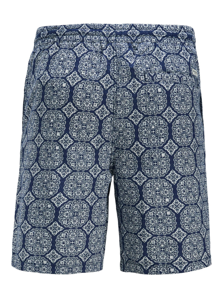 Jack & Jones Jaiden Seersucker shorts blauw dessin – heren