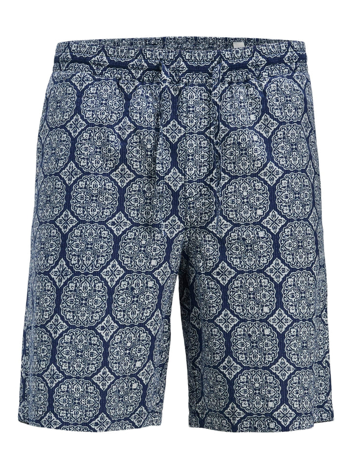 Jack & Jones Jaiden Seersucker shorts blauw dessin – heren