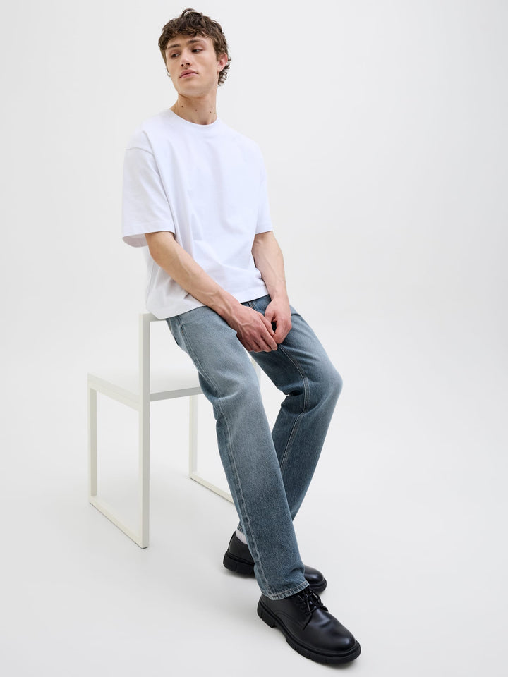 Jack & Jones relaxed fit jeans – Chris blue denim heren - L36