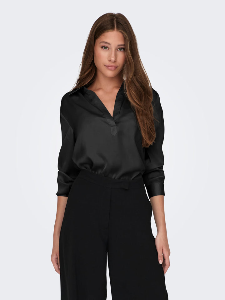 Only 15303375 zora top l/m zwart