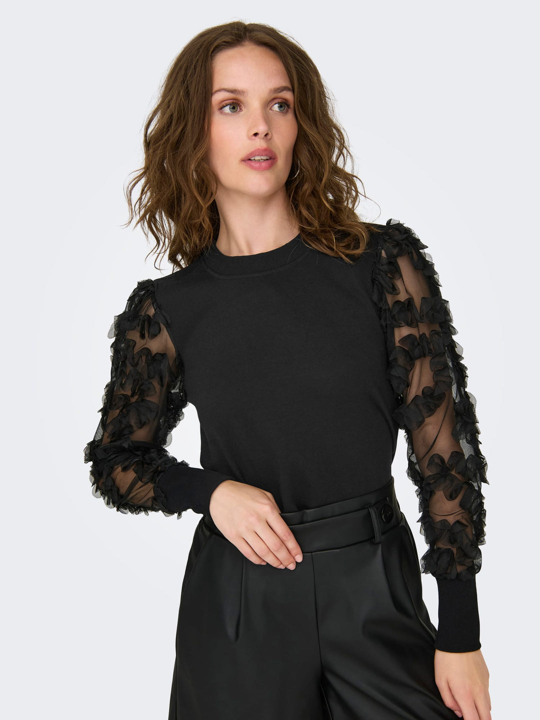 Jacqueline de Yong Fairview sweater zwart – dames