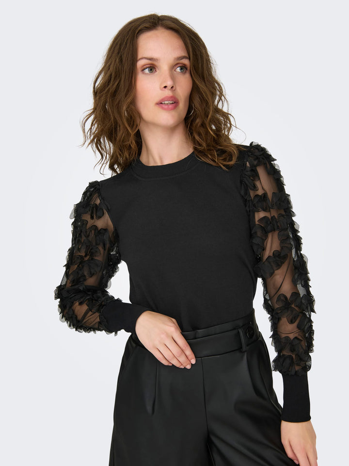 Jacqueline de Yong 15220558 Fairview sweater zwart