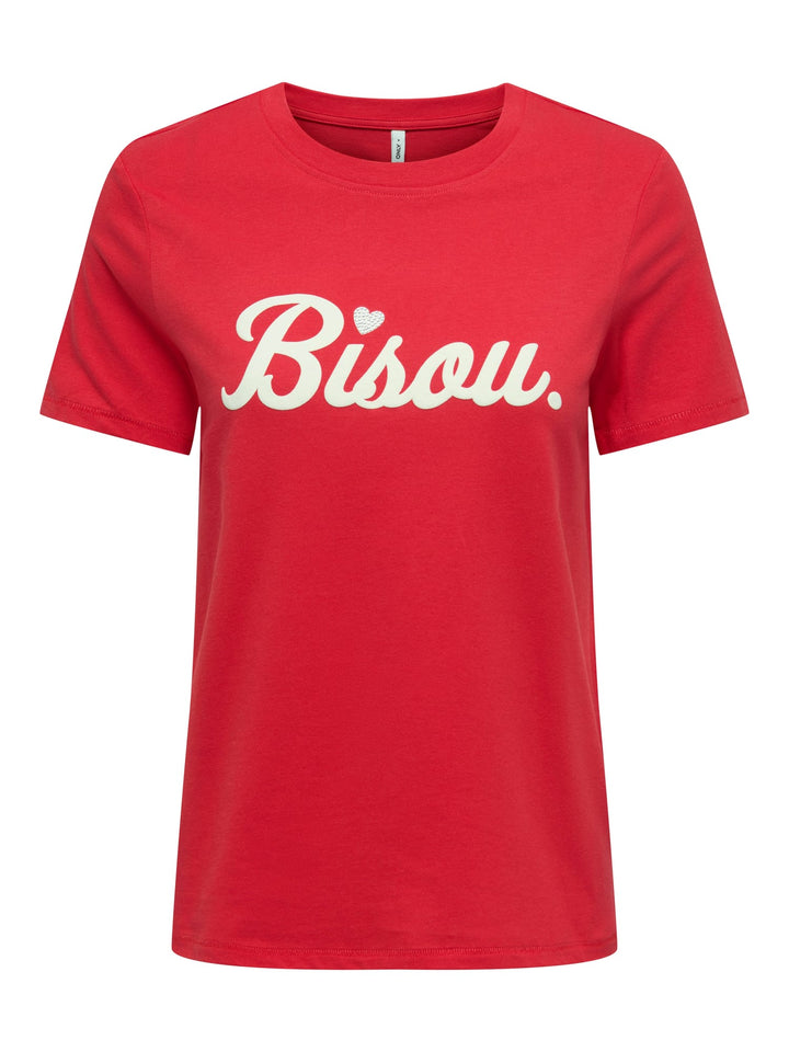 Only ONLCELINA T-shirt dames rood – k/m