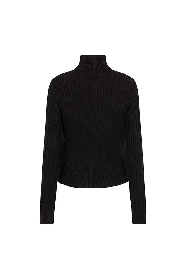 Lofty Manner QK04.1-KW Sweater Katja zwart – dames