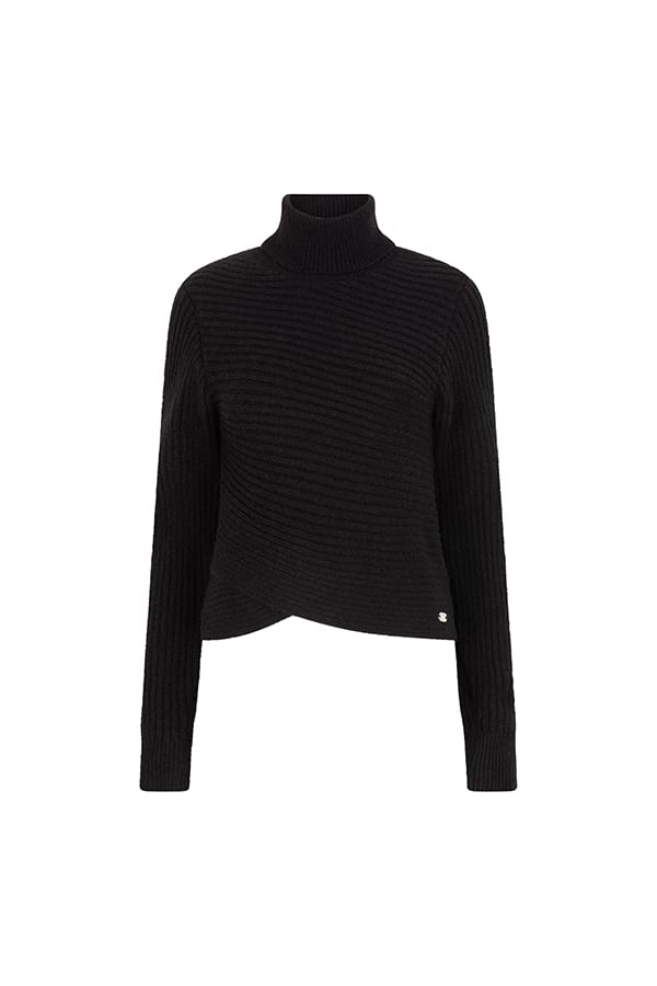 Lofty Manner QK04.1-KW Sweater Katja – dames trui zwart