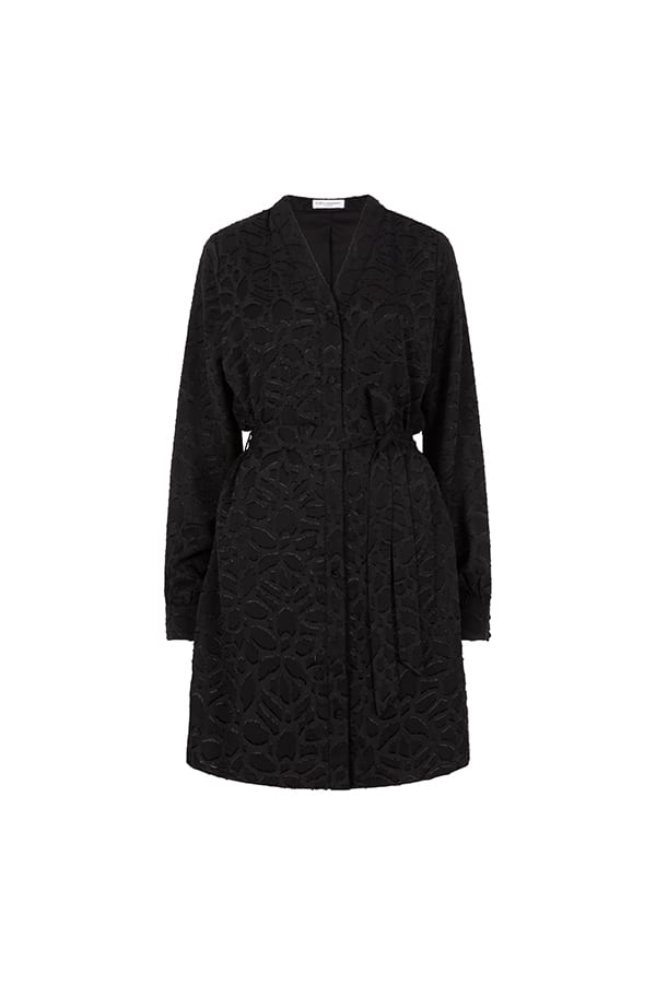 Lofty Manner Dress Lina - zwarte jurk voor dames