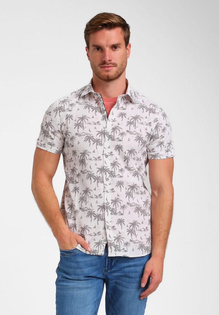 Gabbiano men polo k/m zand dessin – heren
