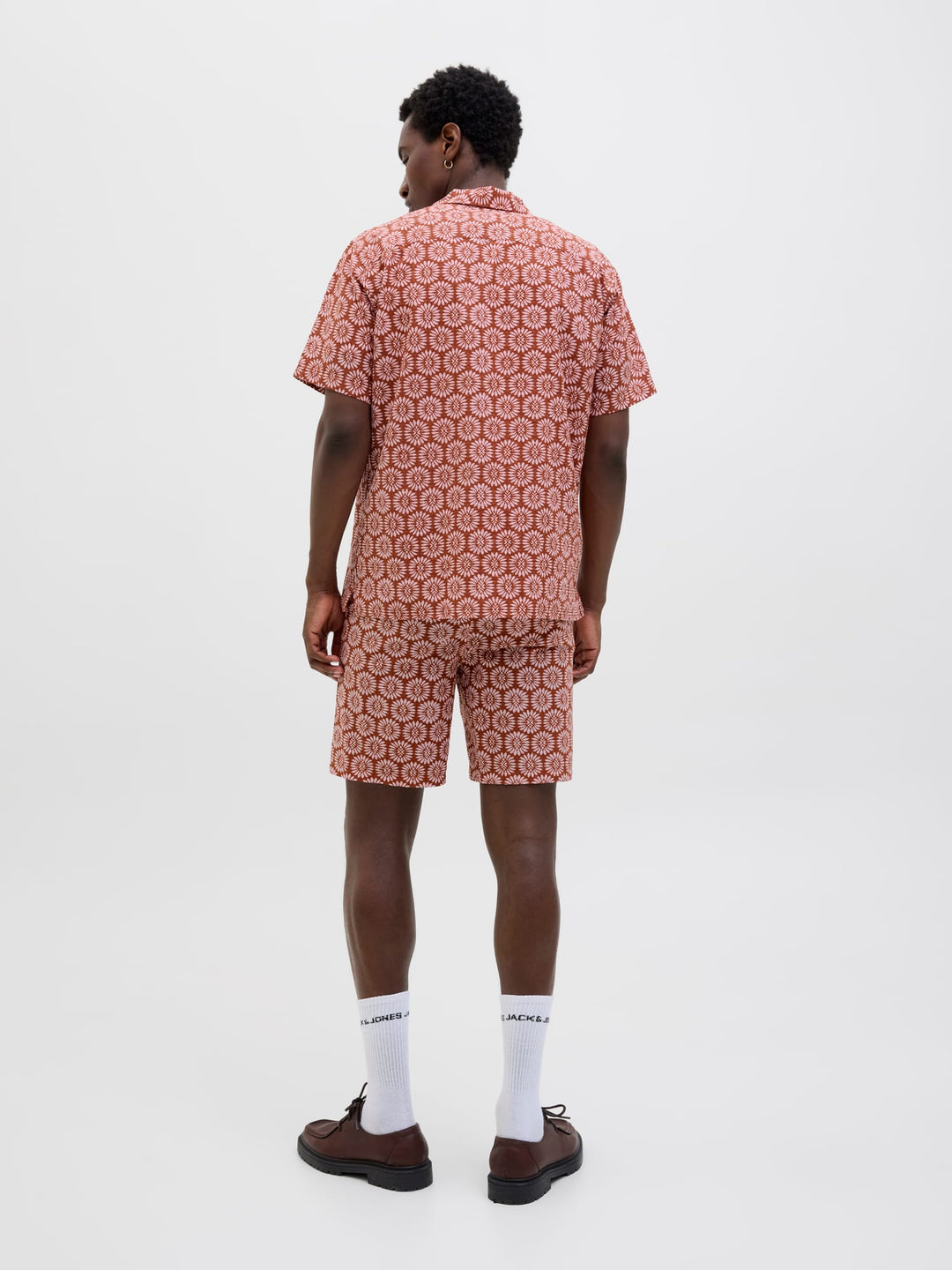 Jack & Jones 12277620 Jaiden short heren rood dessin