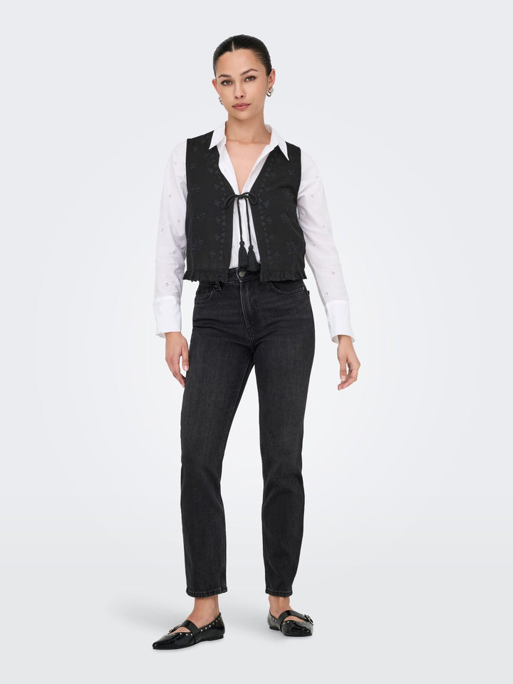 Only jakiri gilet zwart – dames