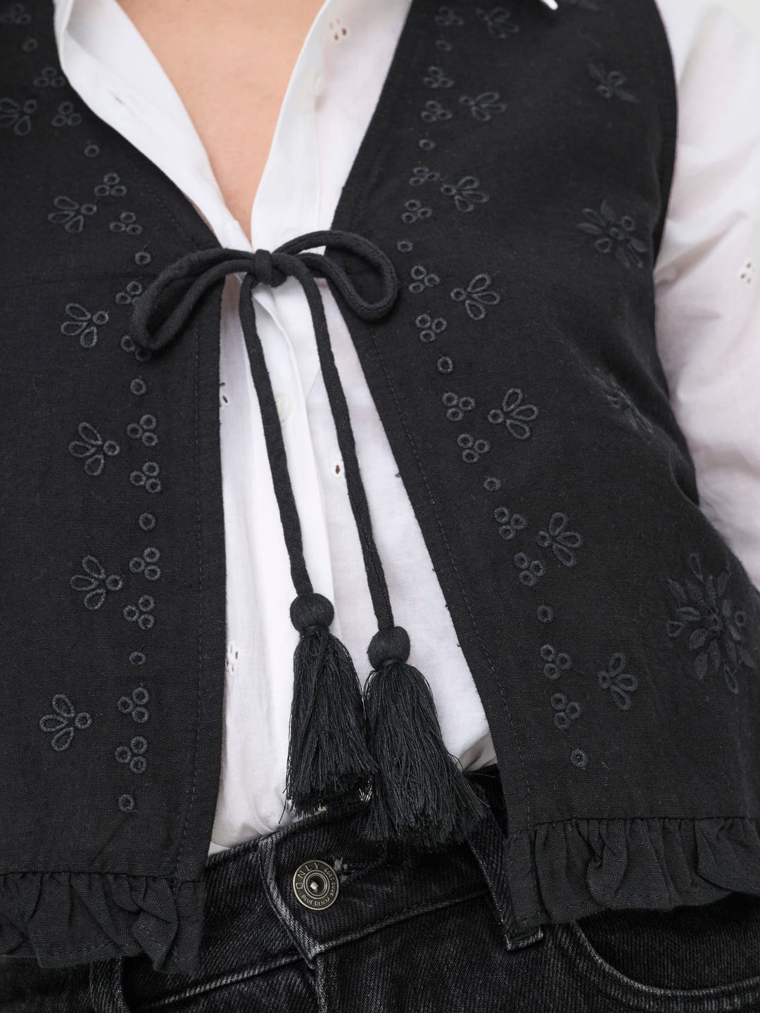 Only jakiri gilet zwart – dames