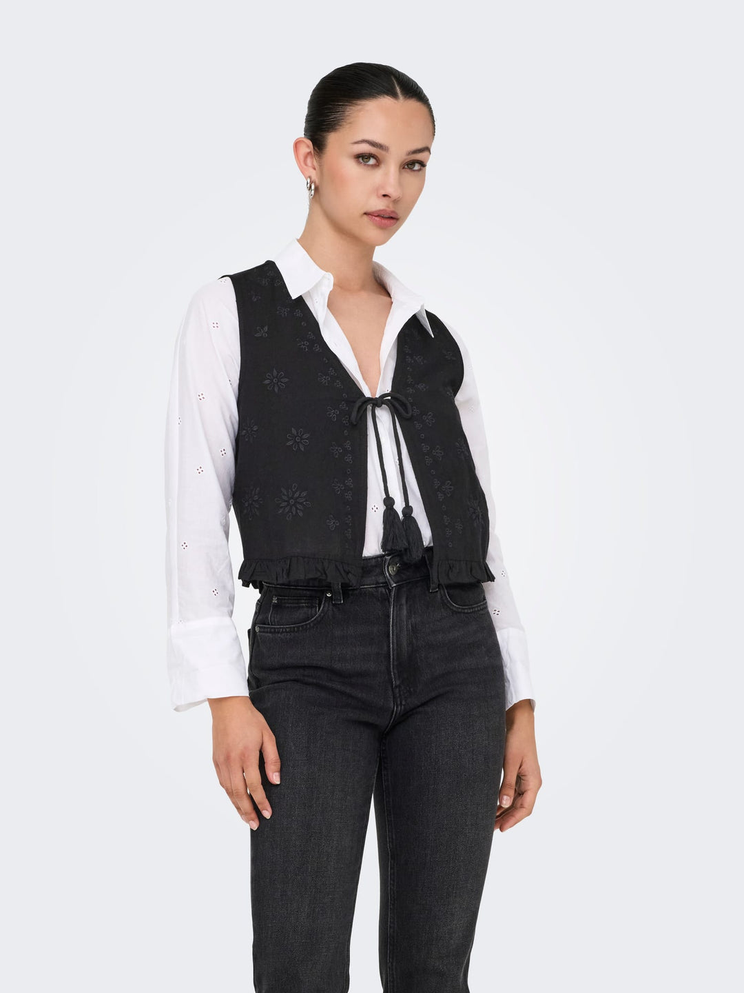 Only jakiri gilet zwart – dames