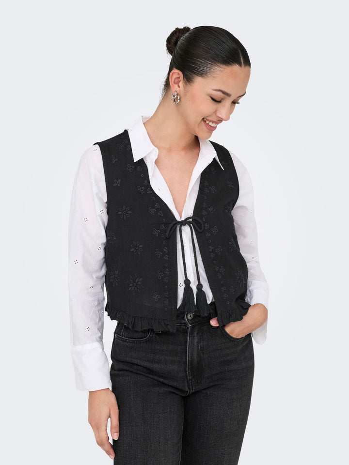 Only jakiri gilet zwart – dames