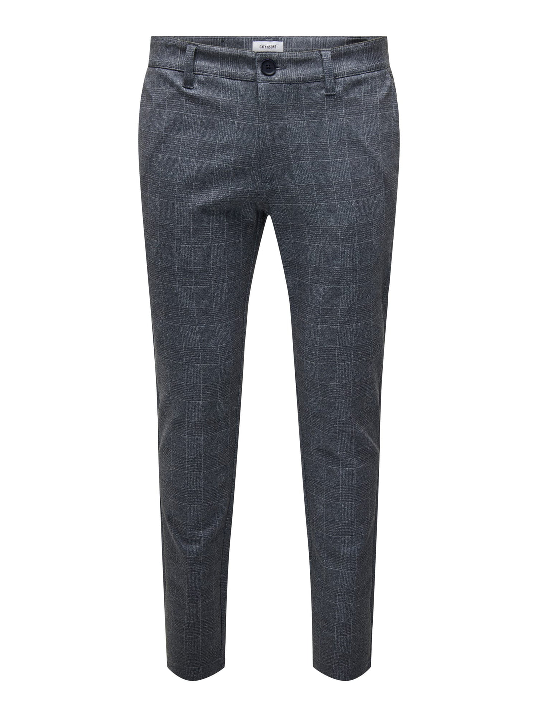 ONLY & SONS ONSMARK SLIM CHECK PANTS – heren - Grijs Dessin - L32