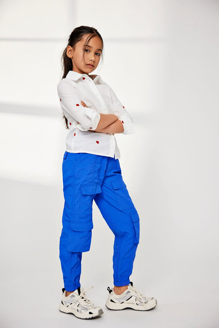 Kids Only Enielca cargobroek kobalt – meisjes