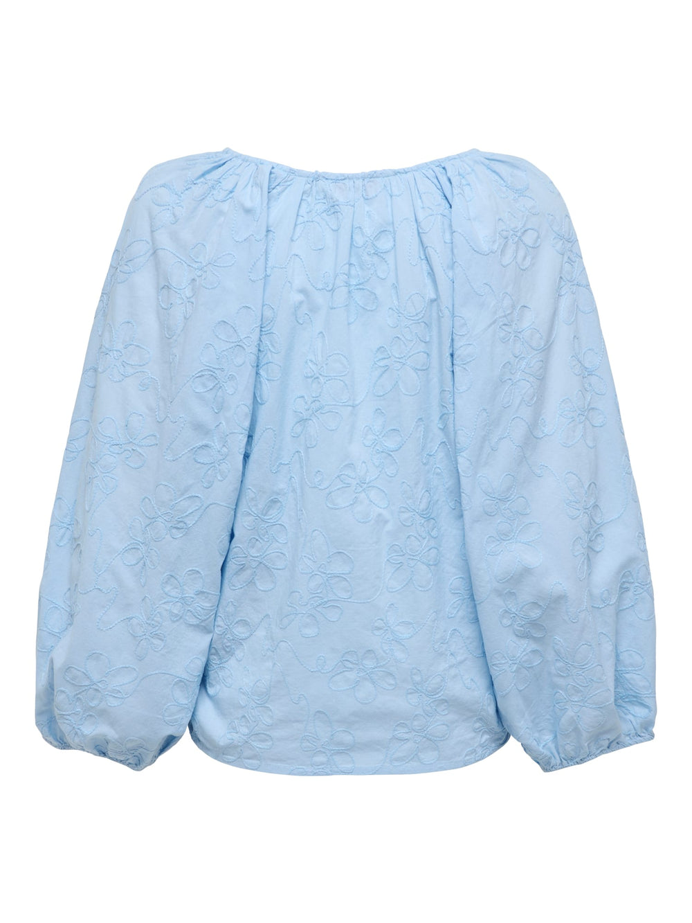 Only 15364374 Zion blouse l/m lichtblauw – dames