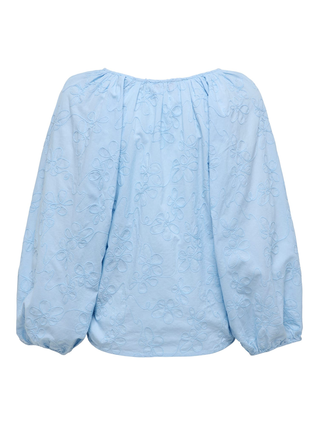 Only 15364374 Zion blouse l/m lichtblauw – dames