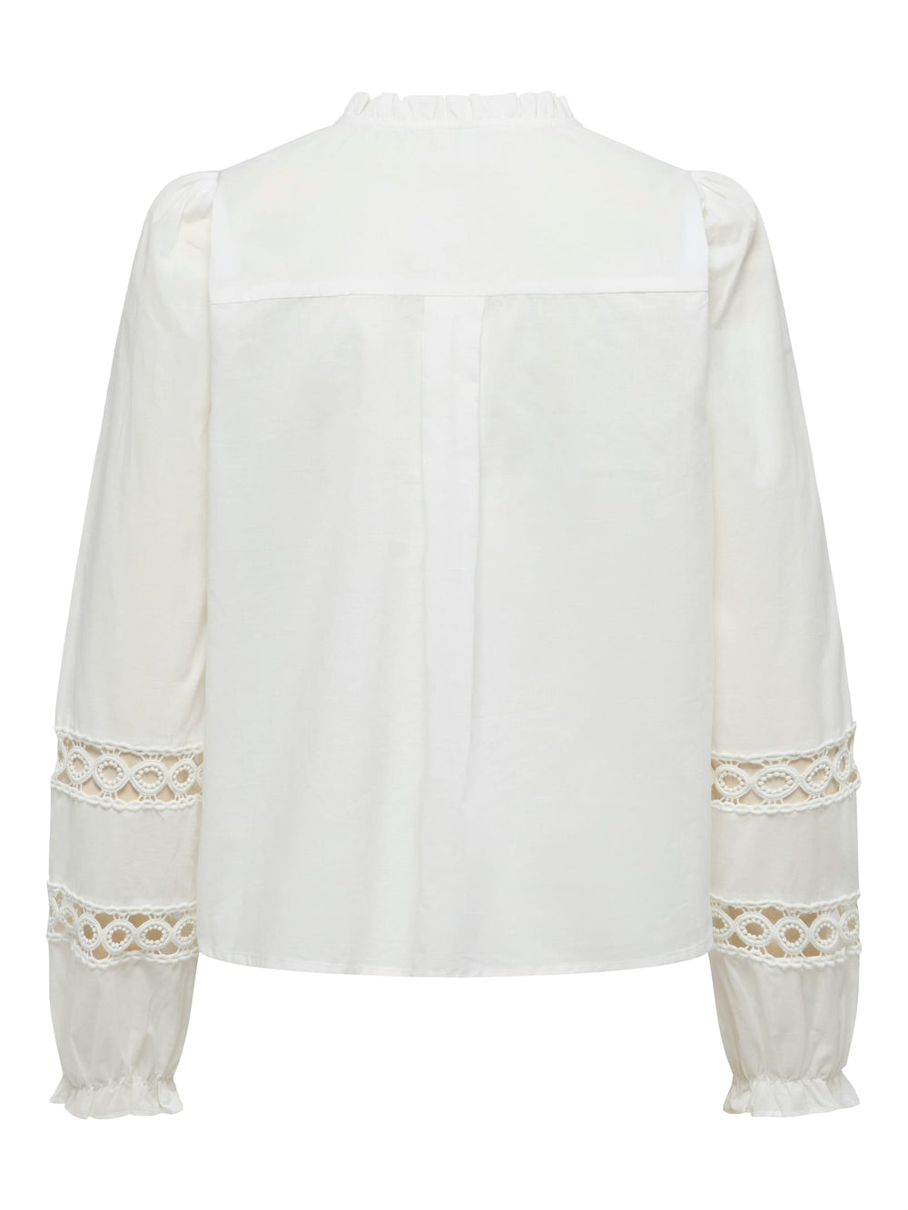 Only blouse l/m dames off-white – ONLTUA L/S DETAIL SHIRT