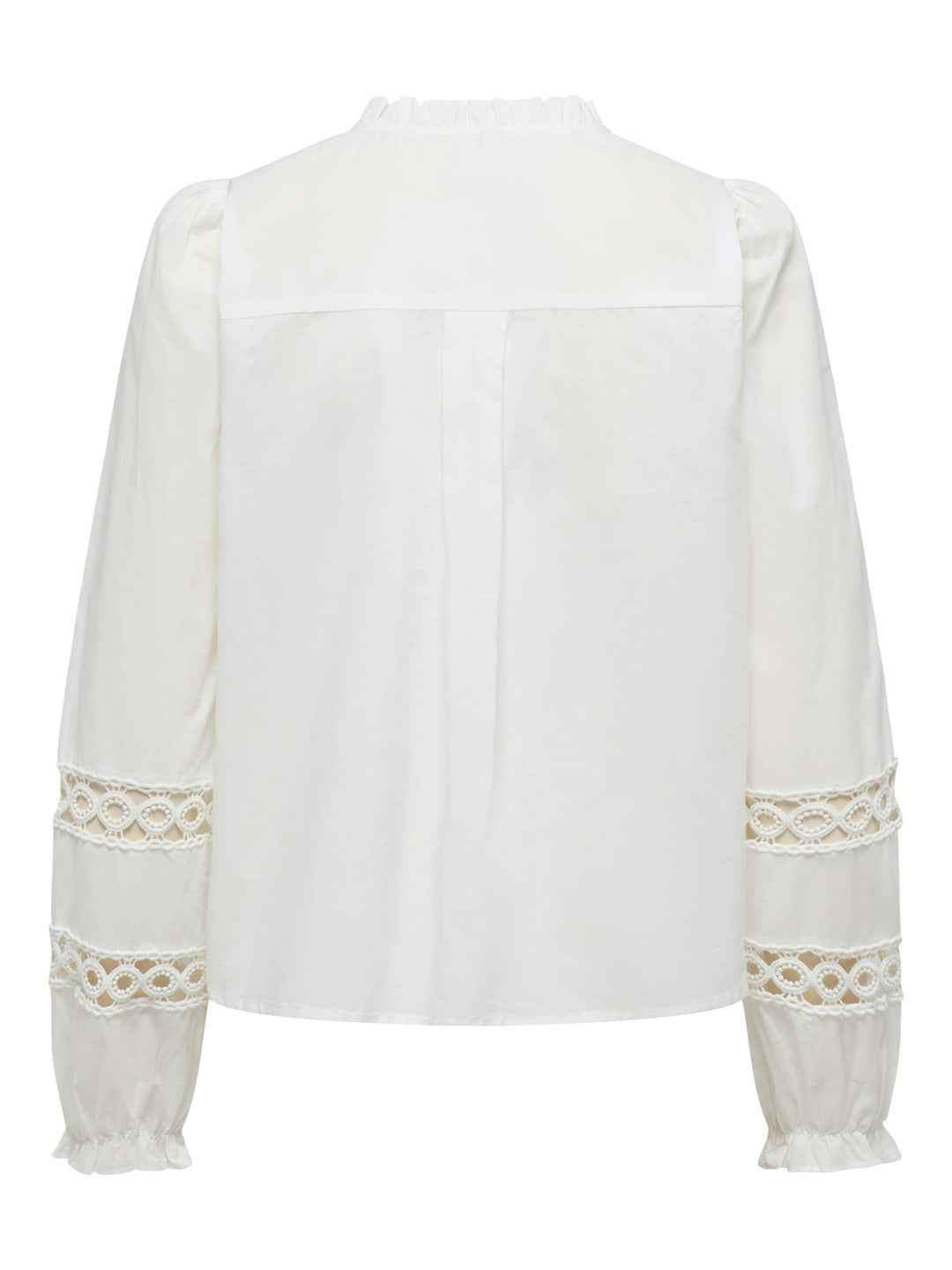 Only blouse l/m dames off-white – ONLTUA L/S DETAIL SHIRT