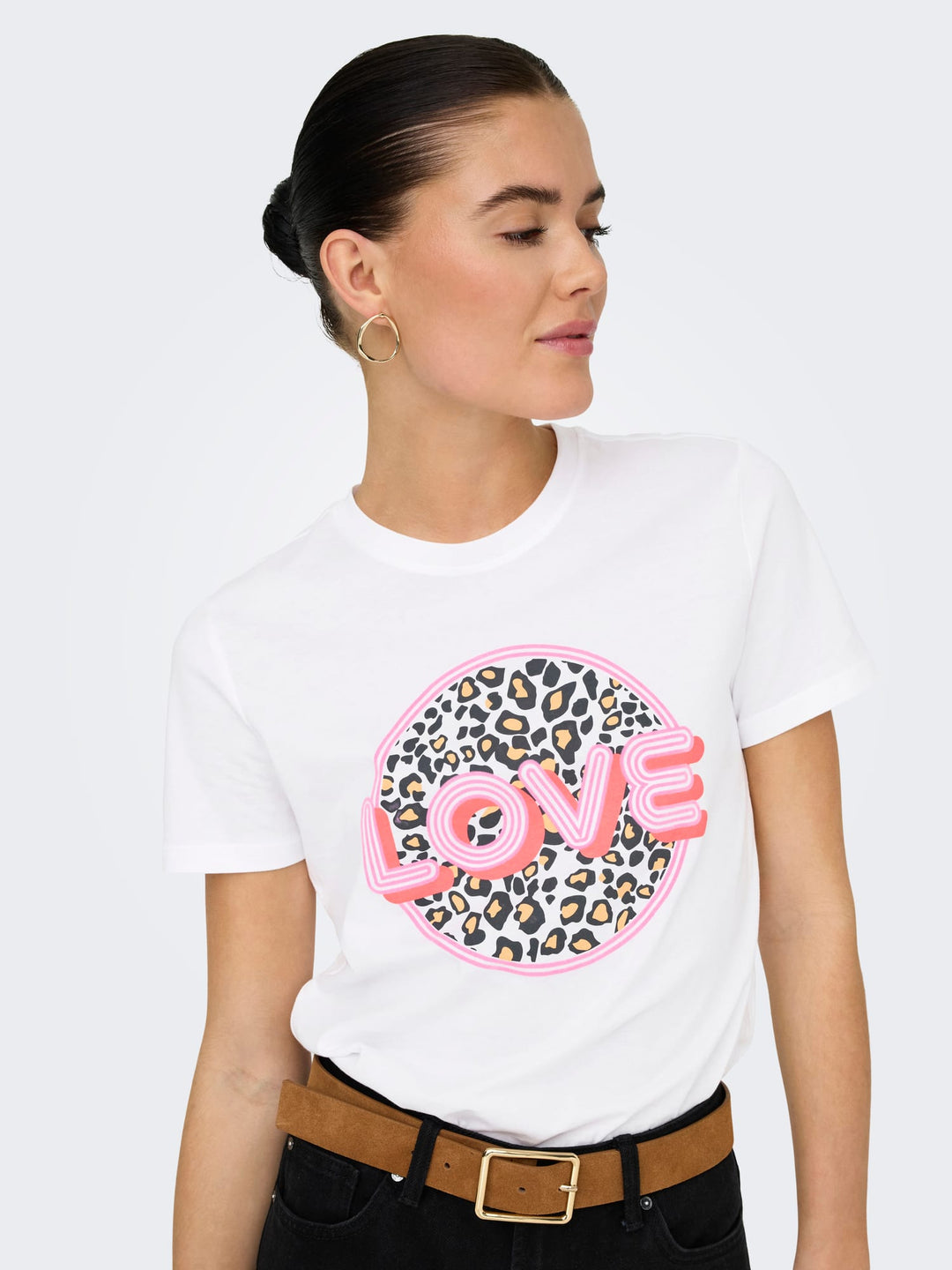 Only T-shirt Ariya off-white – dames