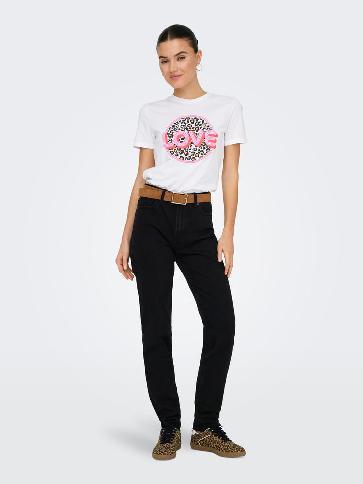 Only T-shirt Ariya off-white – dames