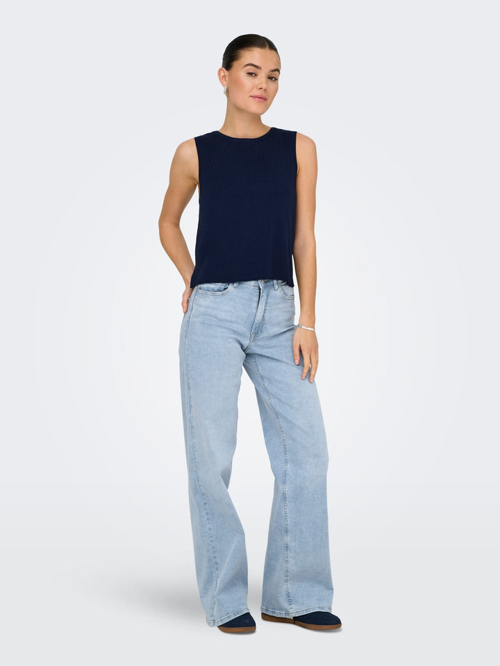 Jacqueline de Yong Felina wide fit jeans – dames - Blue Denim - L34