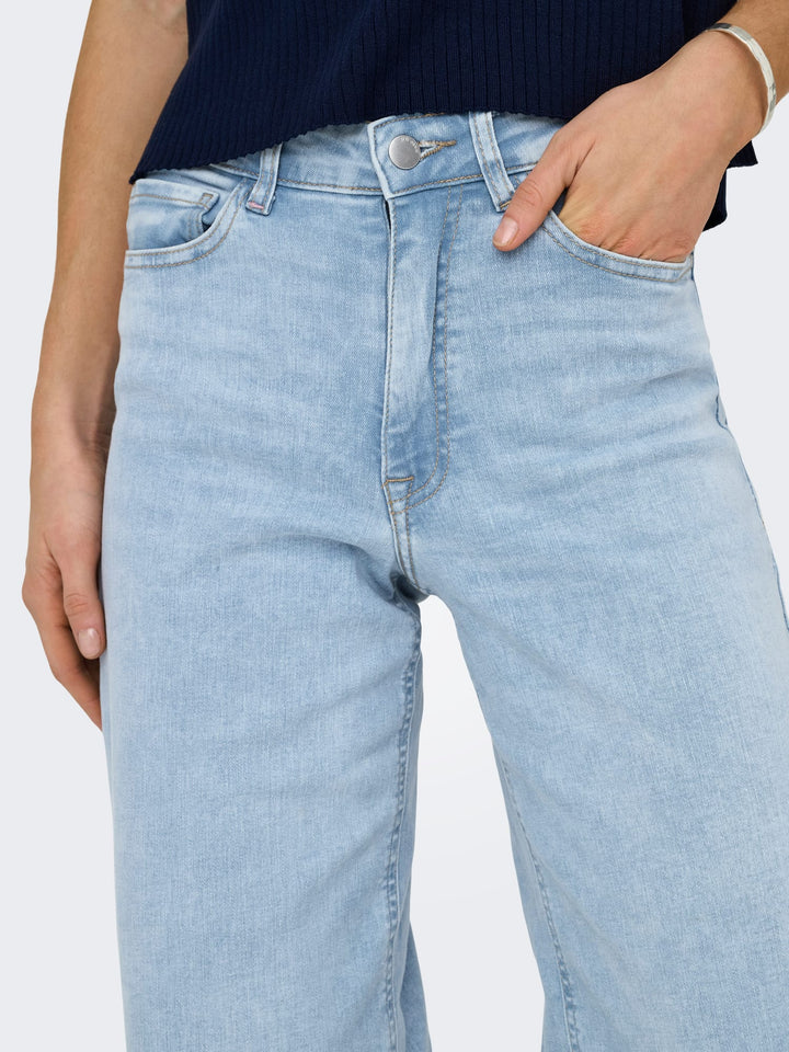 Jacqueline de Yong Felina wide fit jeans – dames - Blue Denim - L32